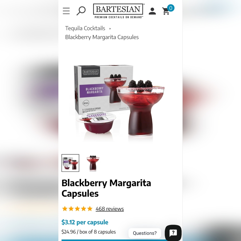 These are for sale!Bartesian blackberry margarita capsule. I have 30.
